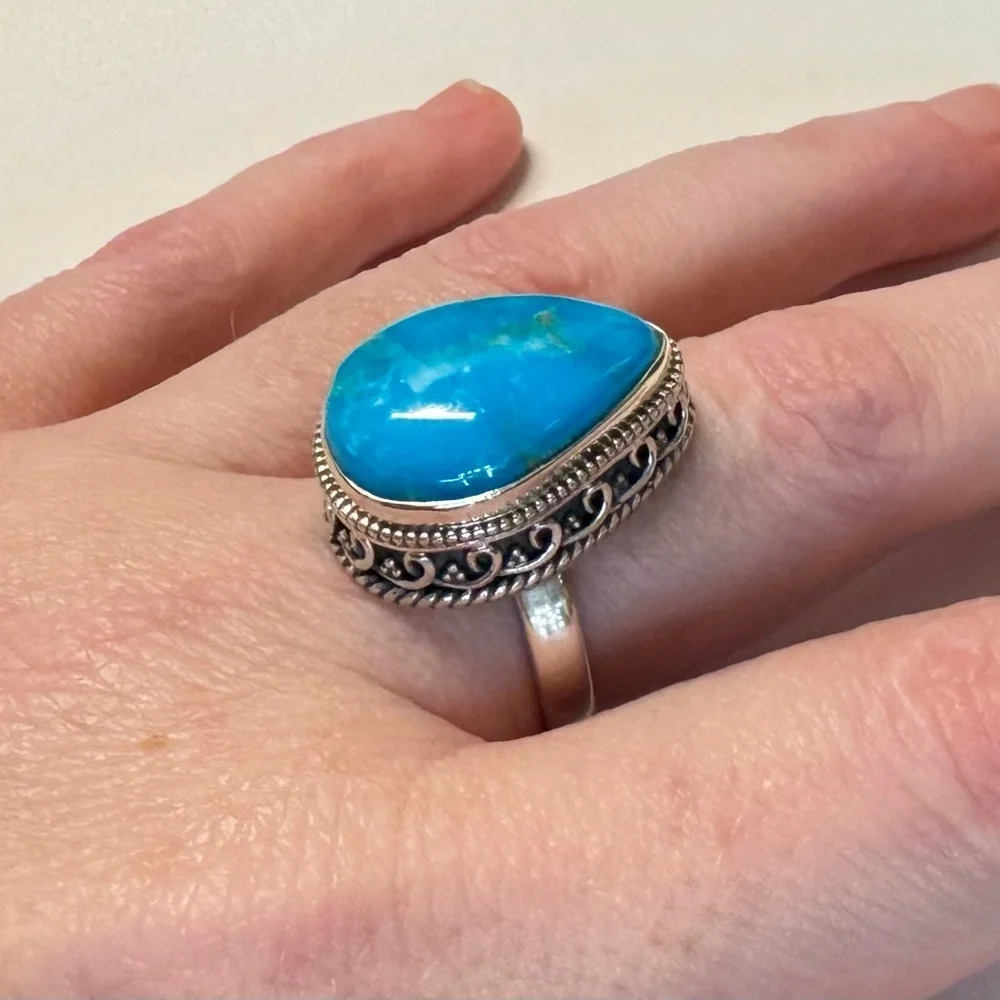 Turquoise Sterling Silver Ring (8)